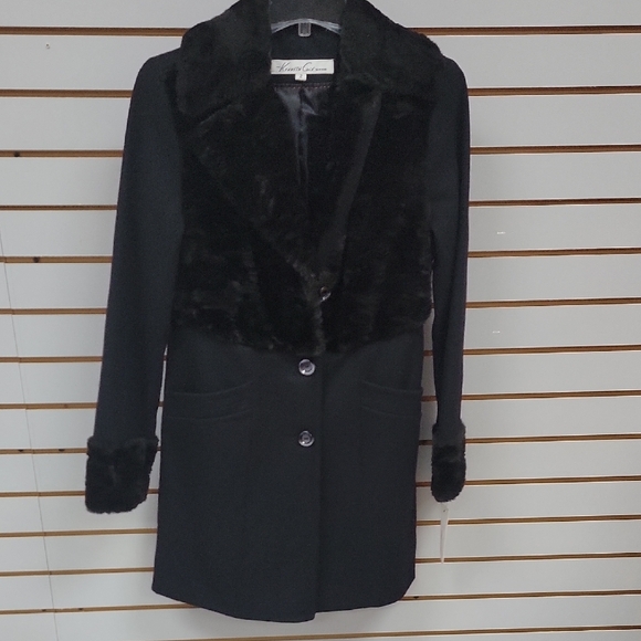 Kenneth Cole New York Elegant Black Teddy Jacket - Picture 4 of 8